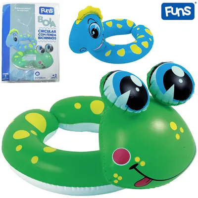 BOIA CIRCULAR INFLAVEL ANIMAL COM FENDA SUMMER FUN 54X49CM