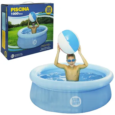PISCINA INFLAVEL COM BORDA SUN WAY 1000L 51X168CM DE Ø