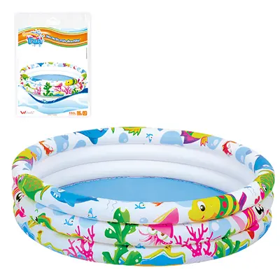 PISCINA INFLAVEL 3 ANEIS FUNDO DO MAR FUNS 180L 25X107CM DE Ø