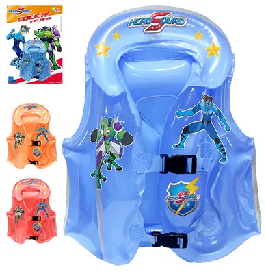 COLETE INFLAVEL INFANTIL TRANSLUCIDO HERO SQUAD 40X38X18CM SUMMER FUN