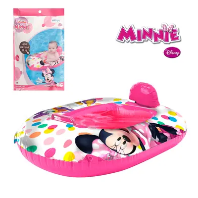 BOIA / BOTE INFLAVEL FRALDA MINNIE COM ENCOSTO E PEGADOR 66X54CM DISNEY
