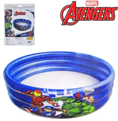 PISCINA INFLAVEL 3 ANEIS 100L VINGADORES/AVENGERS 25X83CM DE Ø DISNEY
