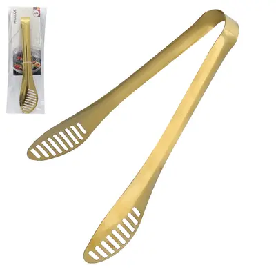 PEGADOR MULTIUSO VAZADO DE INOX DOURADO 24X4,5CM
