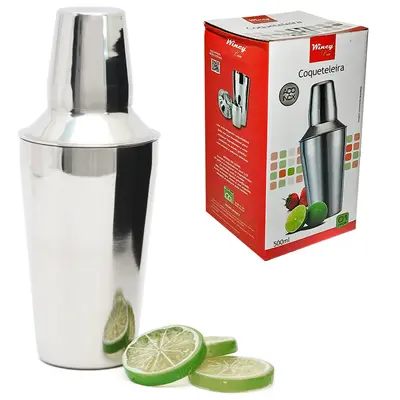 COQUETELEIRA SHAKEIRA DE INOX PREMIER 500ML