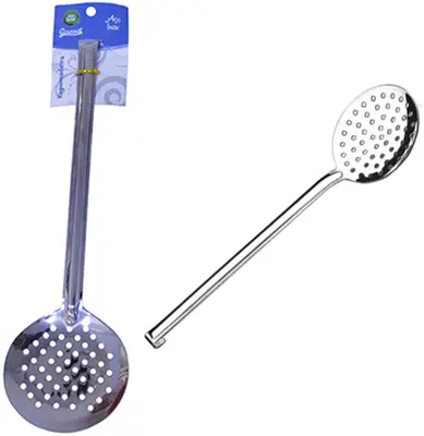 ESCUMADEIRA DE INOX GOURMET COM GANCHO 33CM