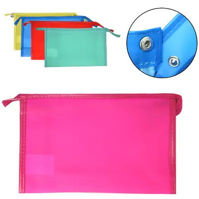 NECESSAIRE DE PVC RETANGULAR UNISSEX COM ALCA 23X15X6CM