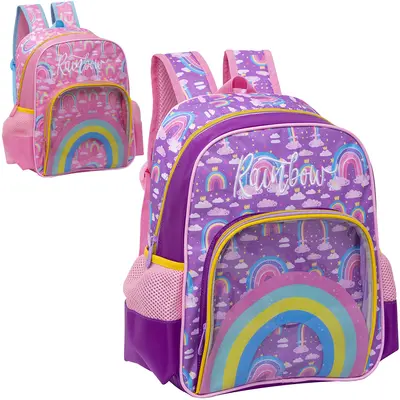 MOCHILA INFANTIL FEMININA RAINBOW 13''