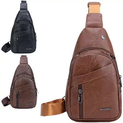 MOCHILA TRANSVERSAL YEPP BAGS COURO SINTETICO 30X18X5CM