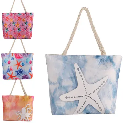 BOLSA DE PRAIA DE POLIESTER YEPP 51X37X14,5CM