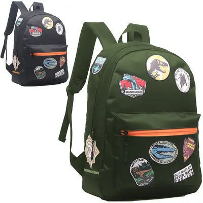 MOCHILA JUVENIL MASCULINA PATCHES 17''