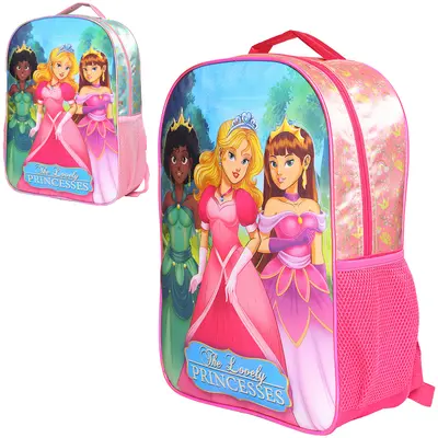 MOCHILA INFANTIL FEMININA STANDARD PRINCESSES 16''
