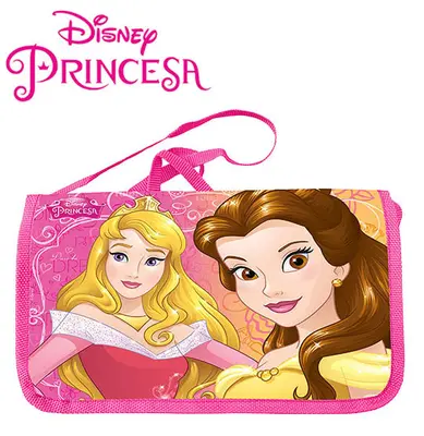 BOLSA DE VINIL INFANTIL RETANGULAR PRINCESAS 24X15CM