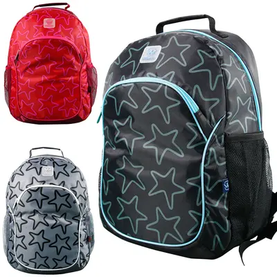 MOCHILA JUVENIL FEMININA STANDARD WINTH ESTRELA COLORS 17''
