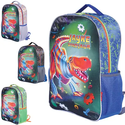 MOCHILA INFANTIL MASCULINA STANDARD JAYKE THE DINOSAUR COLORS 16''