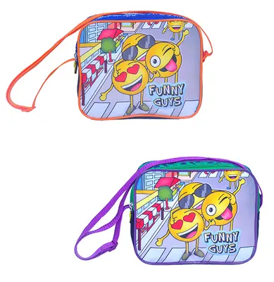 LANCHEIRA INFANTIL MASCULINA STYLUS EMOTICONS FUNNY GUYS 9'' COLORS