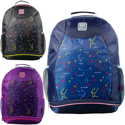 MOCHILA JUVENIL FEMININA STANDARD WINTH CONSTELACOES COLORS 17''