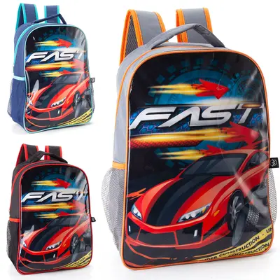 MOCHILA INFANTIL MASCULINA BASIC WINTH FAST COLORS 16''