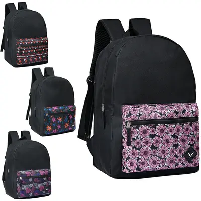 MOCHILA JUVENIL FEMININA YEPP ESTAMPAS SORTIDAS 18''