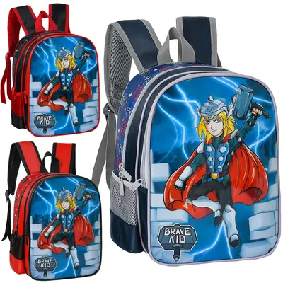 MOCHILA INFANTIL MASCULINA BRAVE KID 13''