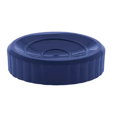 SABONETEIRA DE PIA DE ACRILICO REDONDO AZUL MARINHO BAGNO 10,5CM DE Ø