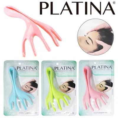 MASSAGEADOR MANUAL DE CABECA 6 PONTAS DE PLASTICO COLORS 18X9CM