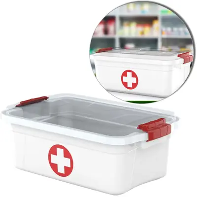 MALETA FRASQUEIRA DE PLASTICO PRIMEIROS SOCORROS 3L 28X17X10,5CM