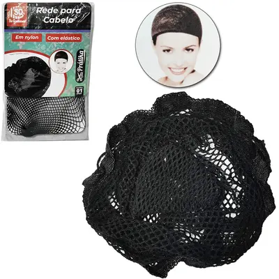 REDE PARA CABELO DE NYLON COM ELASTICO PRATIKA