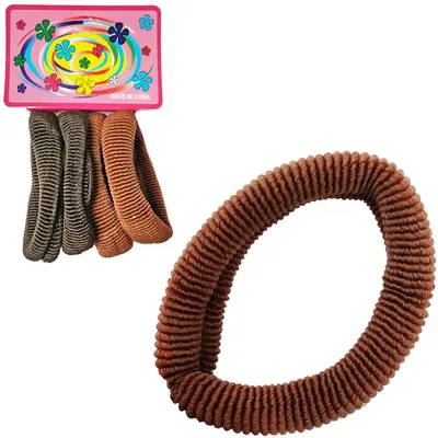 KIT ACESSORIOS PARA CABELO ELASTICO / RABICO COM 4 PECAS 5CM DE Ø
