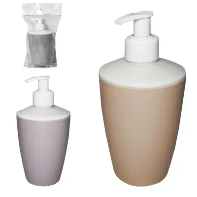 PORTA SABONETE LIQUIDO DE PLASTICO REDONDO COLORS 400ML