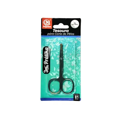 TESOURA DE UNHA DE INOX COM PONTA REDONDA PRATIKA 9CM