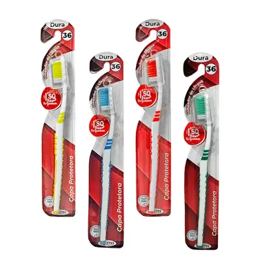 ESCOVA DENTAL DURA COM PROTETOR DE CERDA