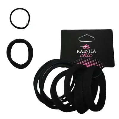 KIT ACESSORIOS PARA CABELO ELASTICO / RABICO RAINHA CHIC COM 8 PECAS 5CM DE Ø