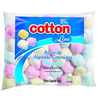 ALGODAO BOLA 40G COLORIDO