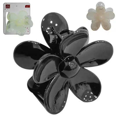 ACESSORIO PARA CABELO PIRANHA FLOR DE PLASTICO 7X7CM