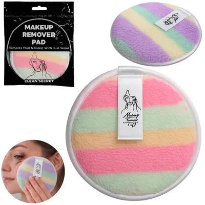 ESPONJA / BUCHA DE POLIESTER REMOVEDORA / LIMPEZA MAKE / MAQUIAGEM MAKEUP REMOVER PAD 12CM DE Ø