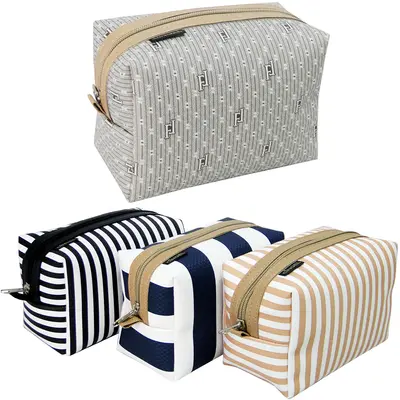 NECESSAIRE RETANGULAR UNISSEX ESTAMPAS SORTIDAS COM ZIPER 16,5X11X10CM