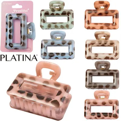 ACESSORIO PARA CABELO PRESILHA PLATINA 6,5X4,5X5XCM