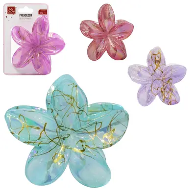 ACESSORIO PARA CABELO PIRANHA FLOR 8X3CM