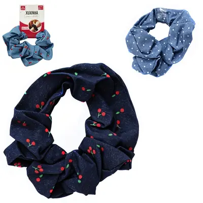 ACESSORIO PARA CABELO ELASTICO / RABICO DE POLIESTER 8CM DE Ø