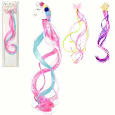 KIT ACESSORIOS PARA CABELO PRESILHA COM MECHA TRANCA 30CM