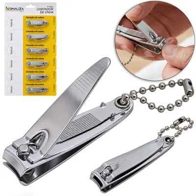 CORTADOR DE UNHA COM 6 PECAS DE INOX 2'' 5CM