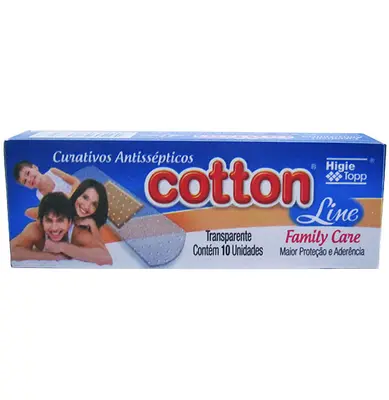 CURATIVO COTTON LINE COM 10 PECAS