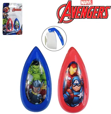 PROTETOR DE CERDA PARA ESCOVA DENTAL COM VENTOSA COLORS VINGADORES/AVENGERS COM 2 PECAS