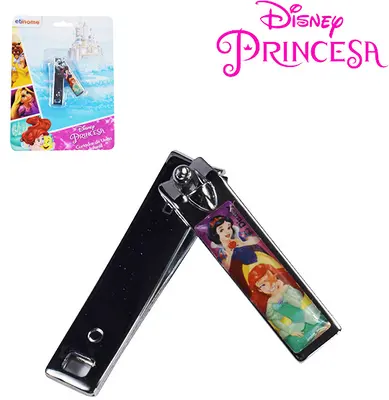 CORTADOR DE UNHA DE METAL INFANTIL PRINCESAS 4,5CM NA CARTELA