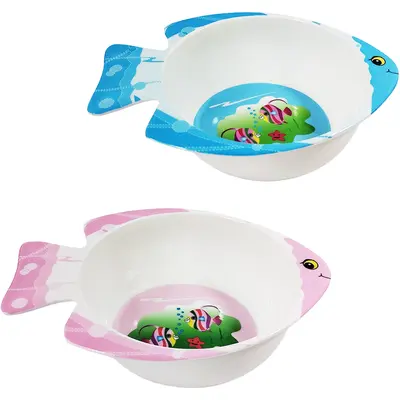 TIGELA DE MELAMINA PEIXEINHO SORTIDOS 250ML 15X11,5X4,5CM