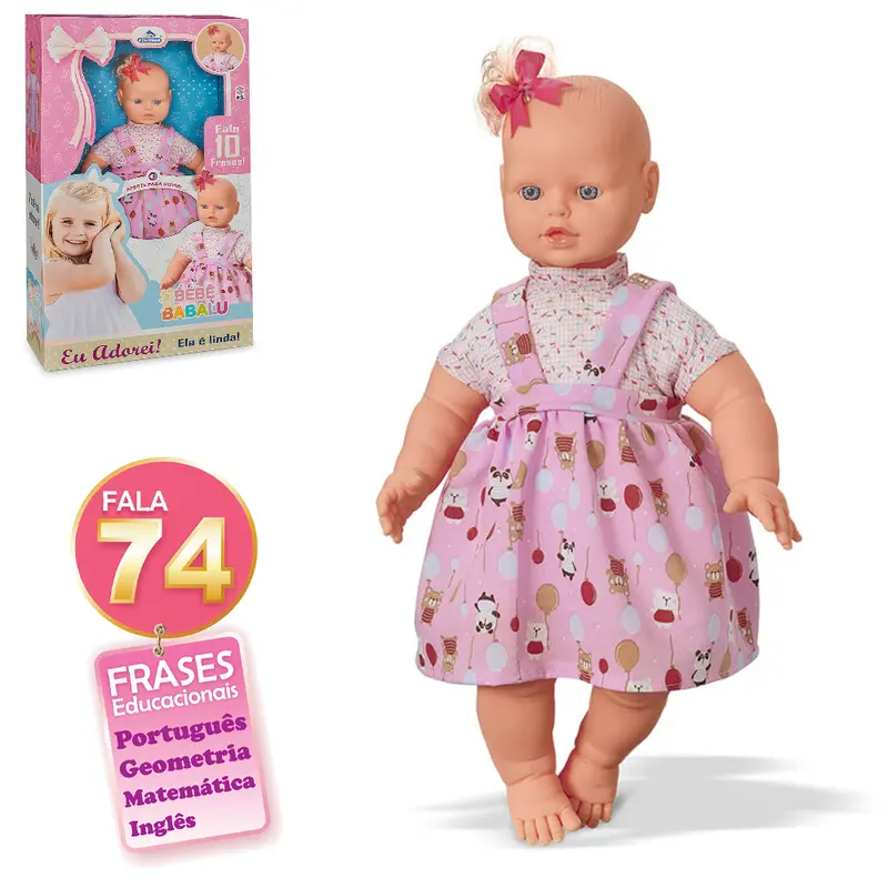 BONECA BEBE BABALU FALA 74 FRASES