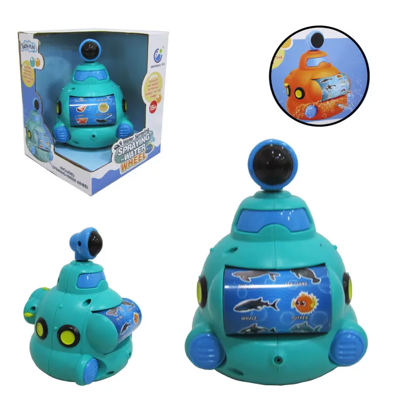 BRINQUEDO PARA BANHO TIPO SUBMARINO SPRAYING WATER WHEEL NA CAIXA
