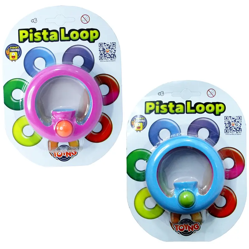 JOGO EQUILIBRIO BOLINHA PISTA LOOP 2X9CM DE Ø