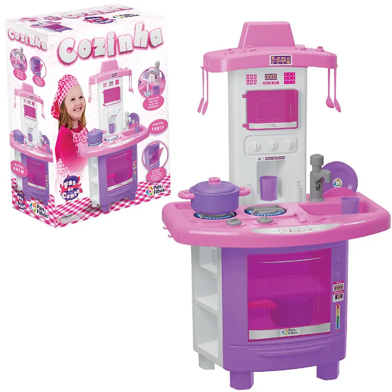 FOGAO INFANTIL COM TALHERES + ACESSORIOS COZINHA 12 PECAS