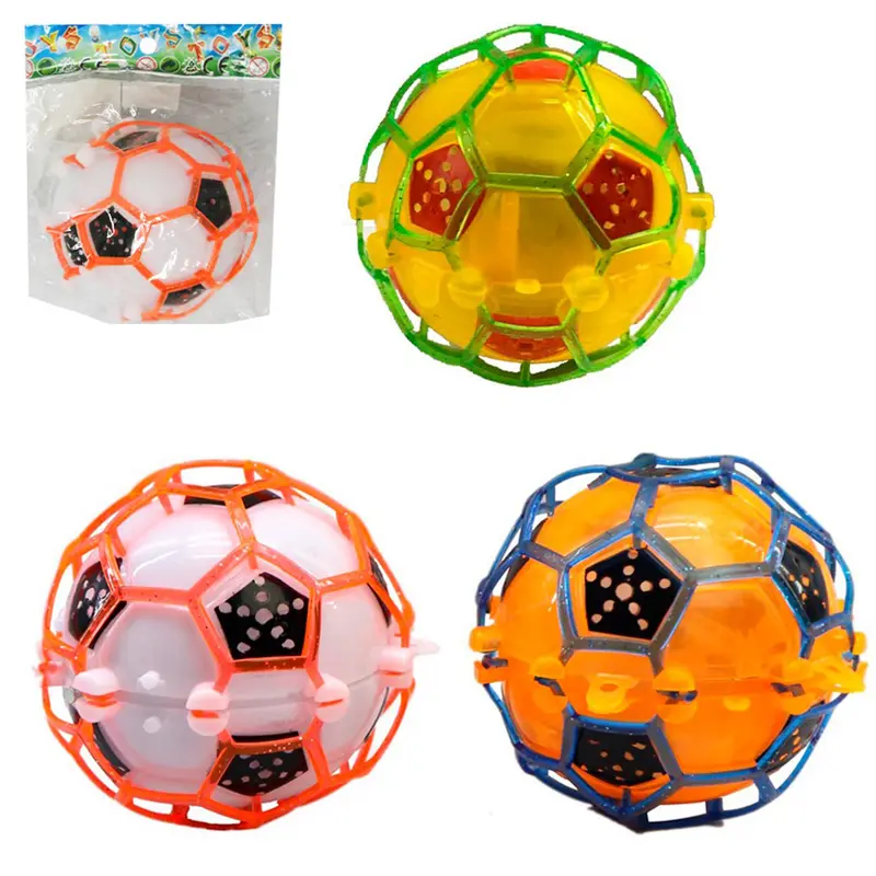 BOLA MALUCA COM SOM + LUZ A PILHA 11CM DE Ø